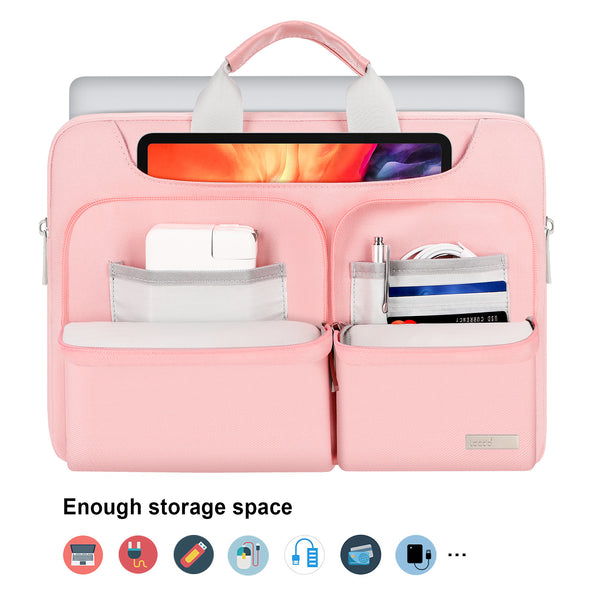 14 inch Laptop Shoulder Bag Sleeve Case Zipper Glides Macbook Sleeve – Lacdo