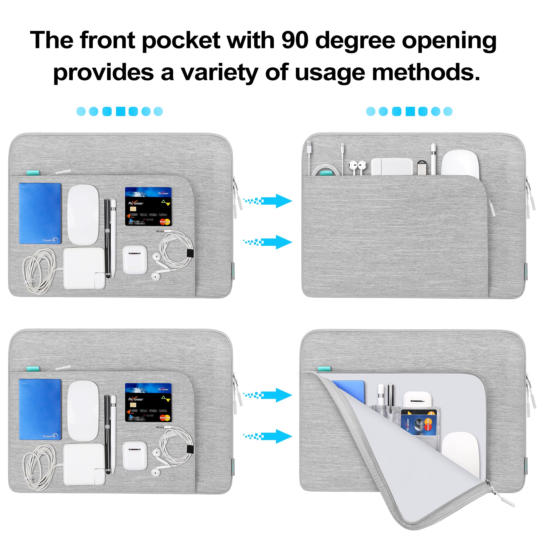 15.6 inch Laptop Sleeve Case Computer Briefcase Bag