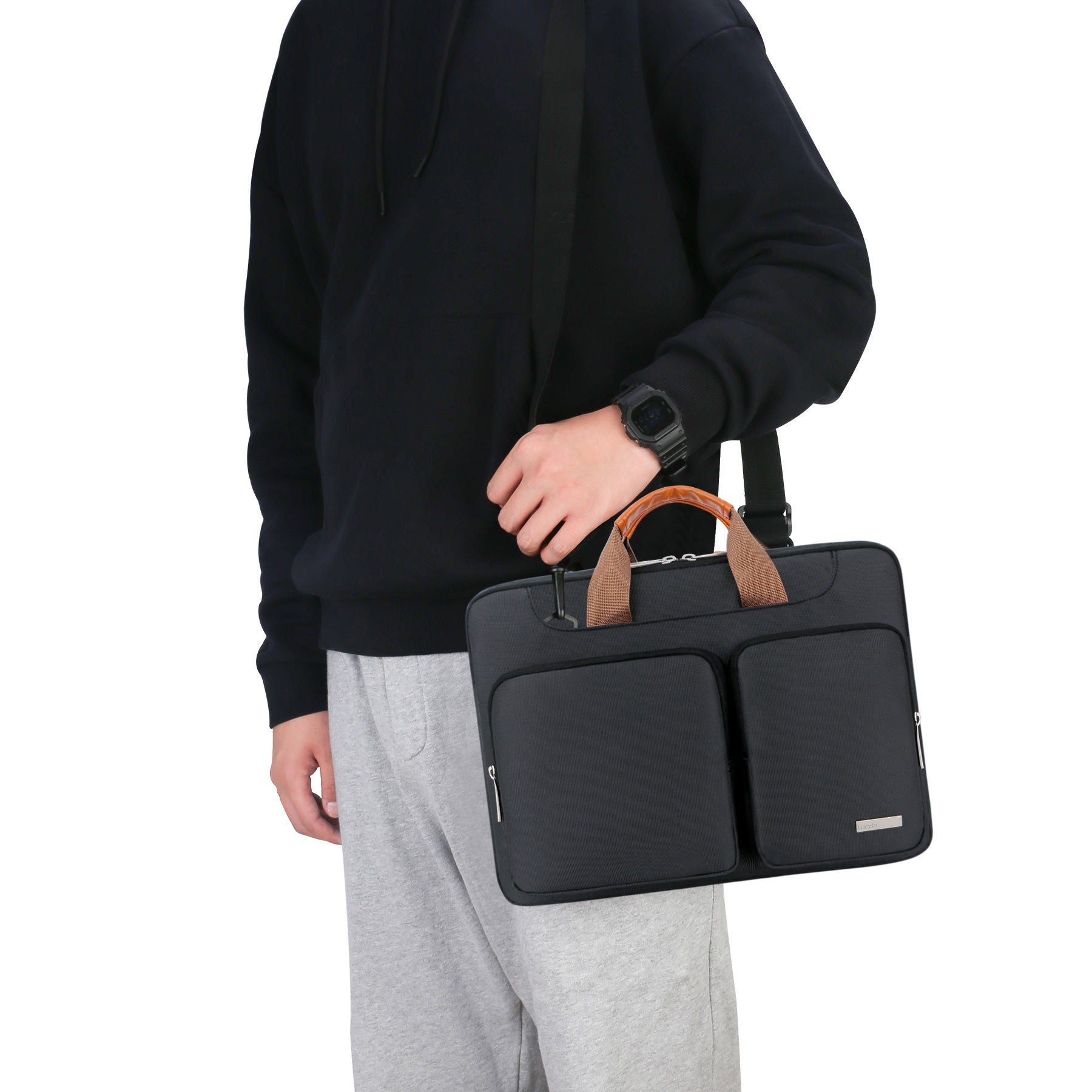 blank shoulder  laptop